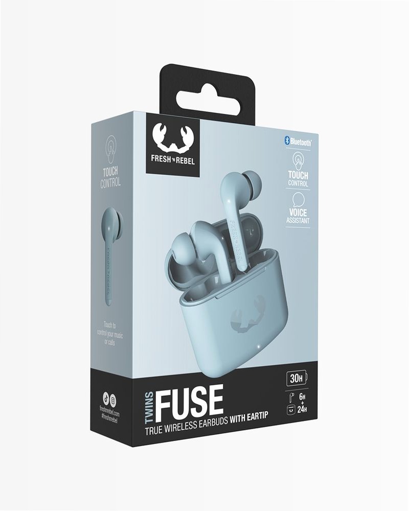Auricolari Twins Fuse True Wireless - Dusky Blue Blu
