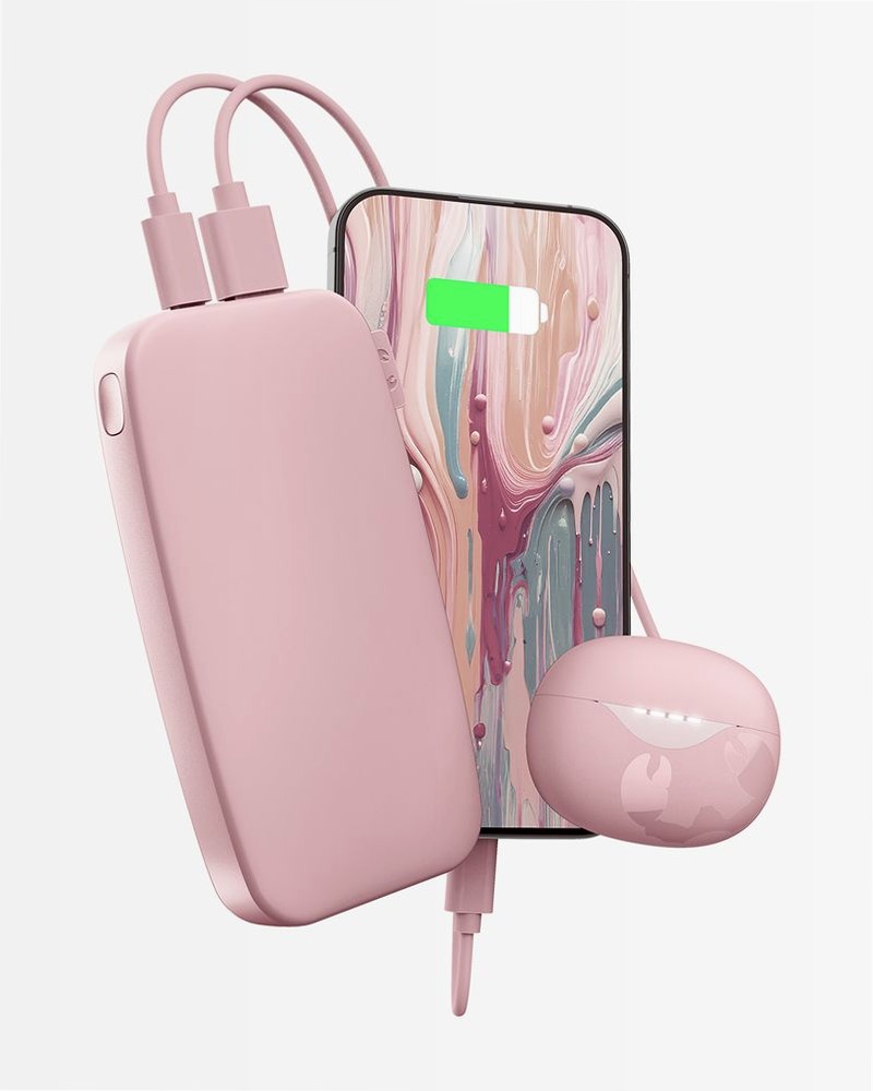 Powerbank 12000 mAh - Ricarica rapida 20W - Pastel Pink 12000mAh
