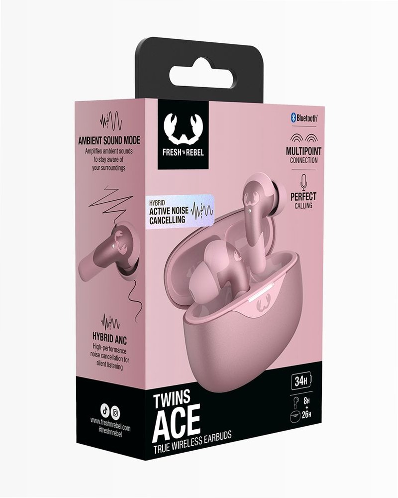 Auricolari Twins Ace True Wireless - Pastel Pink Oro