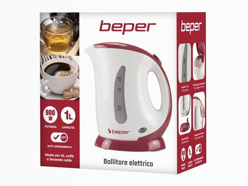 Bollitore elettrico 1 litro Blu
