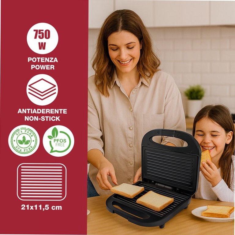 Tostiera Daily Grill - Cottura veloce e facile