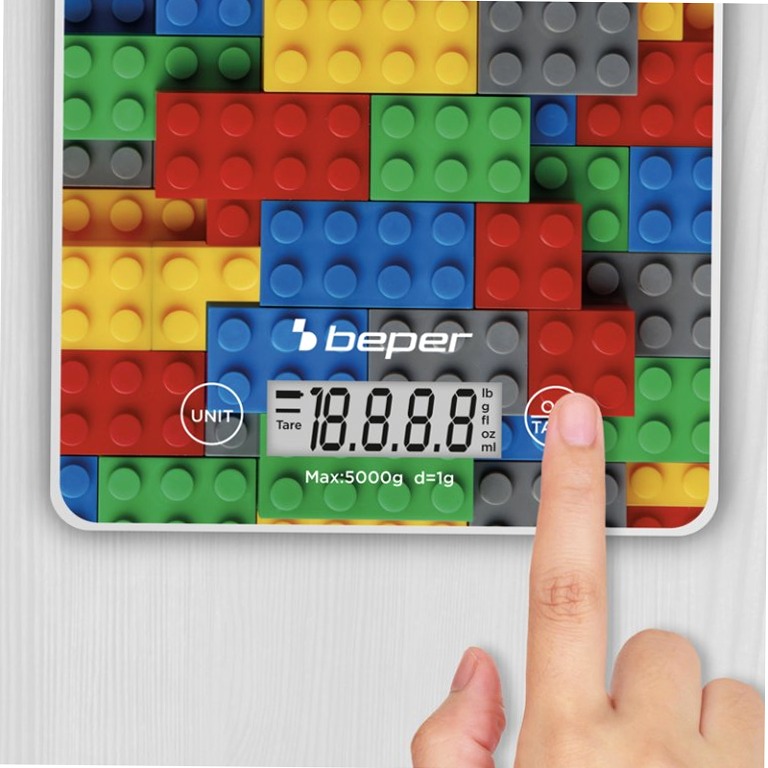 Bilancia da cucina digitale Mattoncini colorati