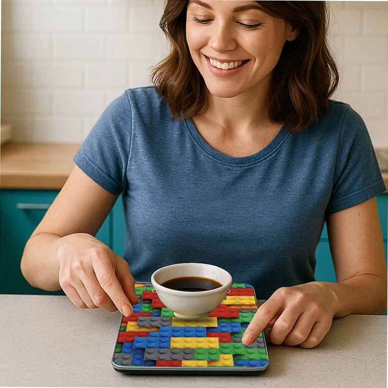 Bilancia da cucina digitale Mattoncini colorati