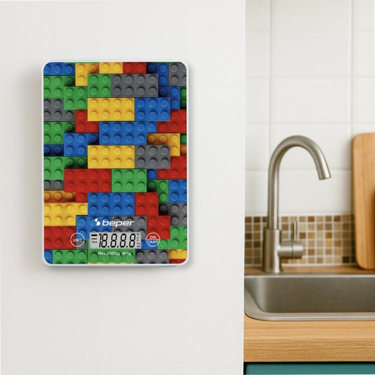 Bilancia da cucina digitale Mattoncini colorati