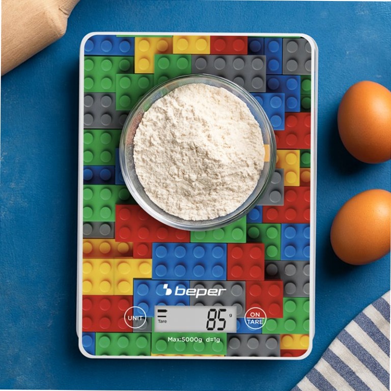 Bilancia da cucina digitale Mattoncini colorati