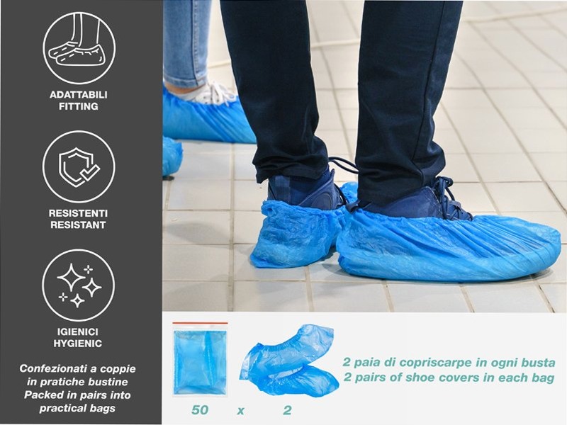 Set di 100 copriscarpe