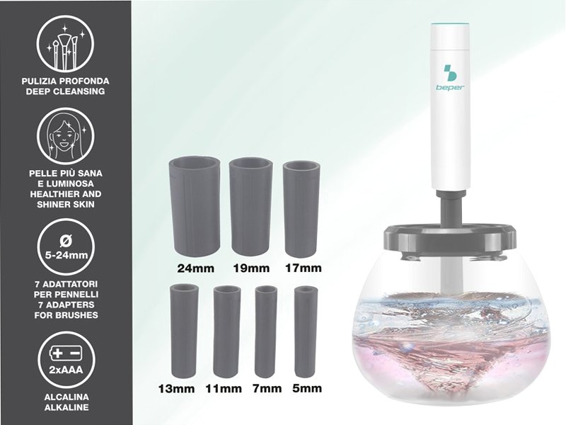 Pulitore pennelli make up automatico