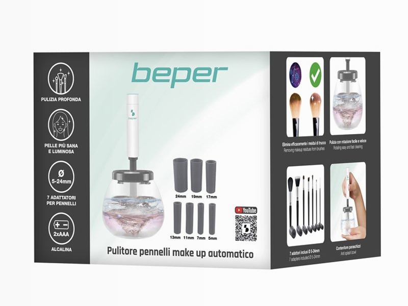 Pulitore pennelli make up automatico