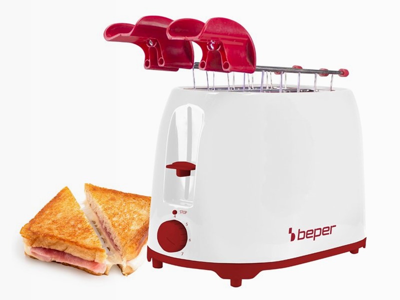 Tostapane con pinze ergonomiche grandi
