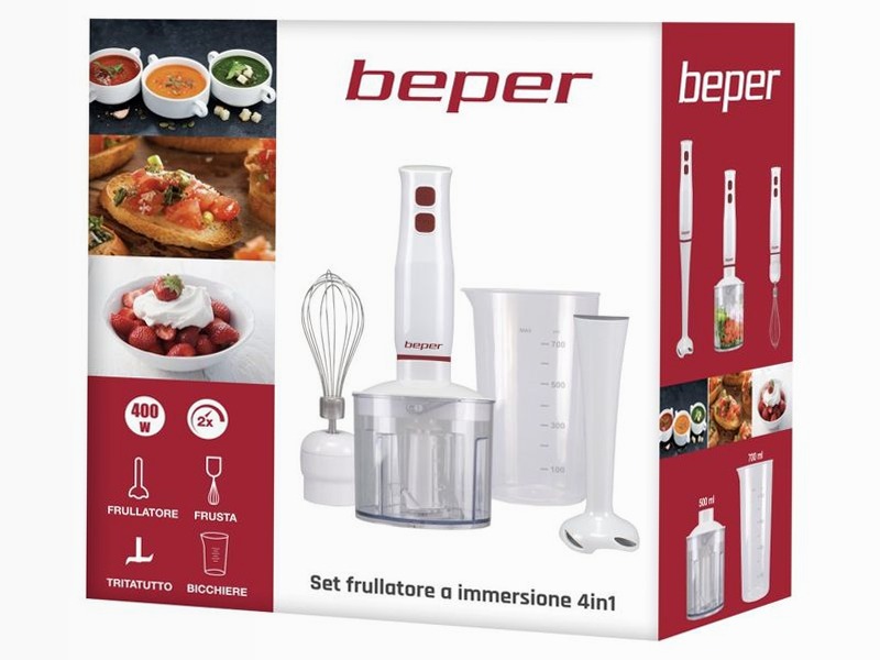 Set frullatore a immersione 4in1