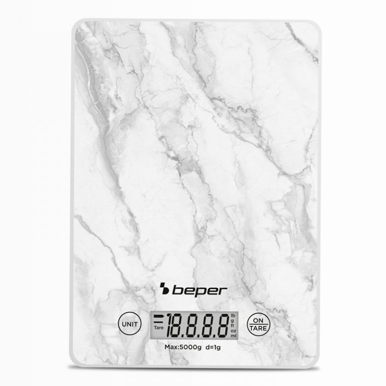 Bilancia da cucina digitale Marmo Bianco