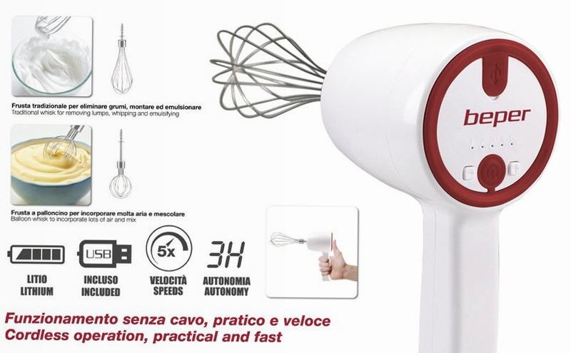 Sbattitore Ricaricabile Senza Filo
