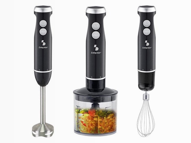 Set frullatore ad immersione 4 in 1
