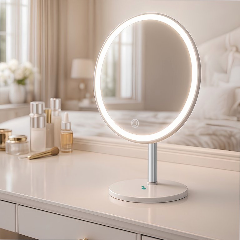 Specchio per trucco LED Ricaricabile