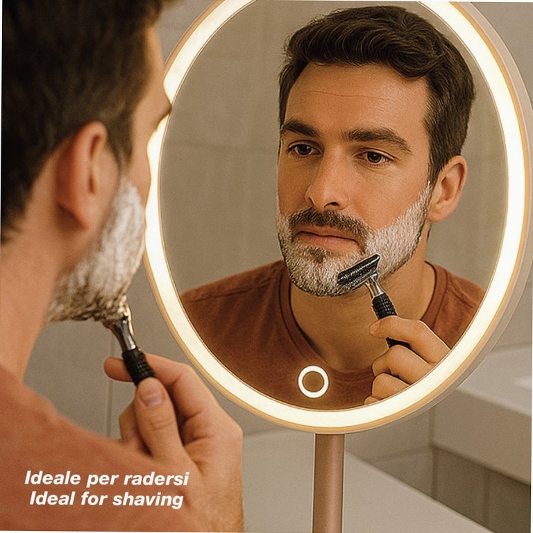 Specchio per trucco LED Ricaricabile