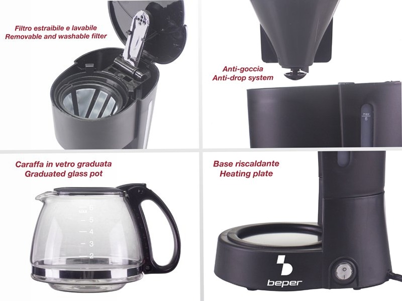 Macchina per caffè e orziera