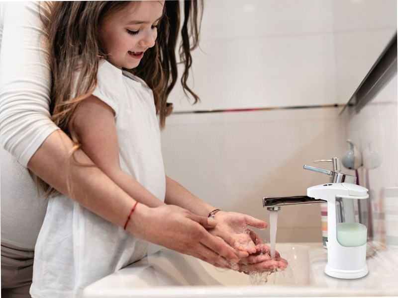Dispenser automatico sapone e gel igienizzante