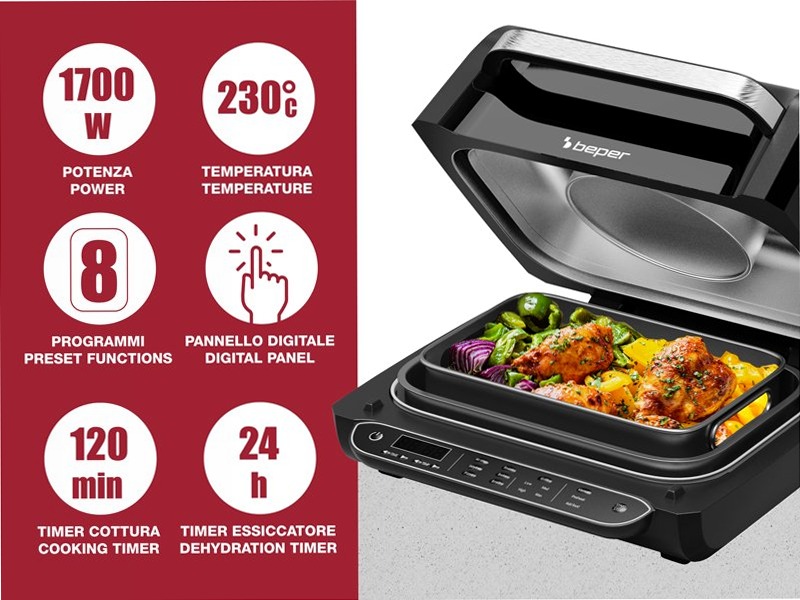 Friggitrice e Griglia ad Aria Cucinotto - Multifunzione