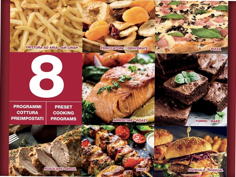Friggitrice e Griglia ad Aria Cucinotto - Multifunzione