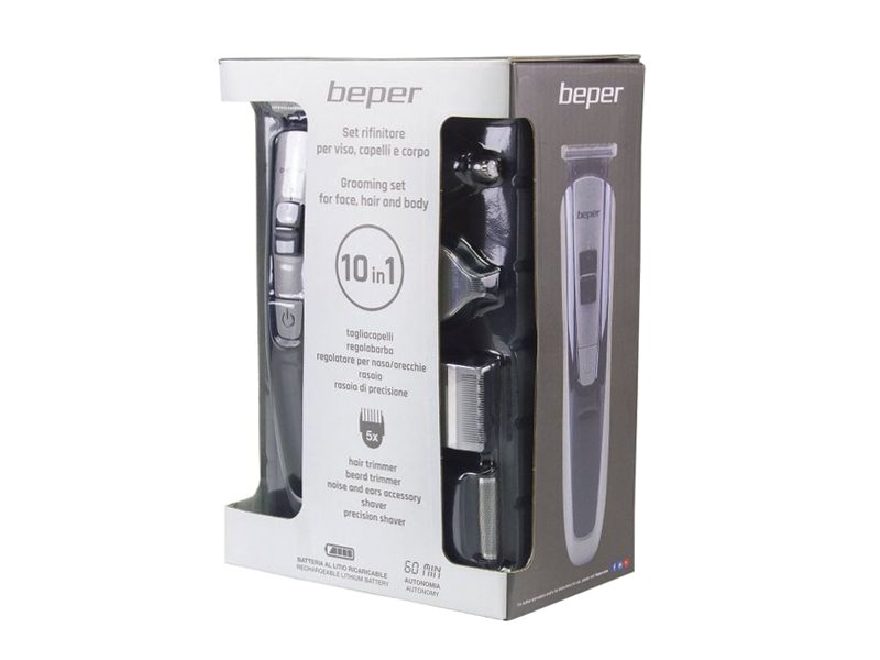 Set Rifinitore Viso, Capelli e Corpo 10in1