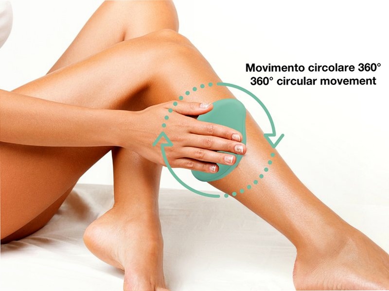 Pietra scrub esfoliante con azione depilatoria