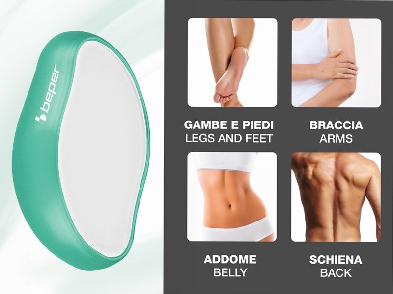 Pietra scrub esfoliante con azione depilatoria