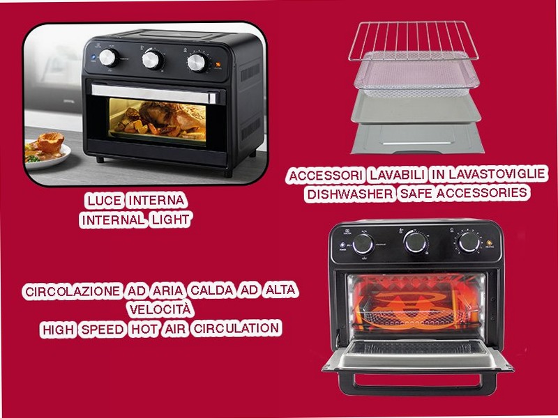 Friggitrice ad aria multifunzione 24L