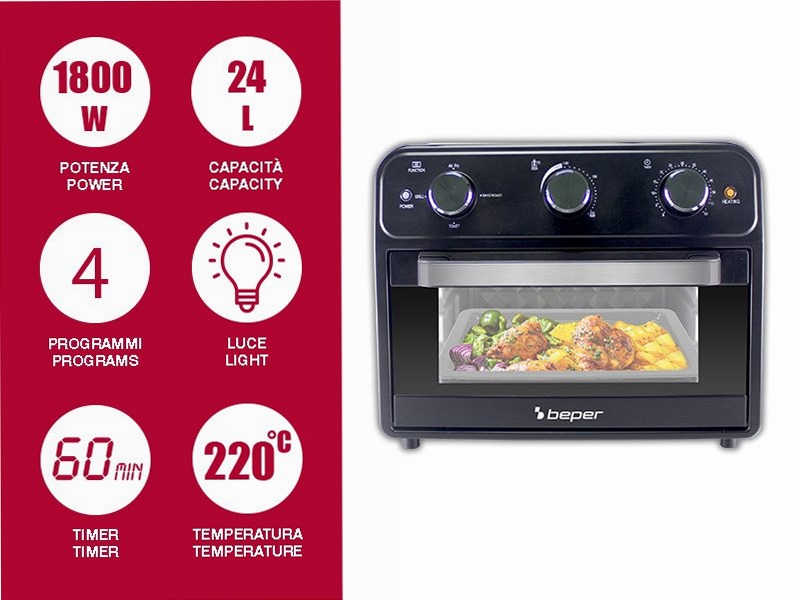 Friggitrice ad aria multifunzione 24L