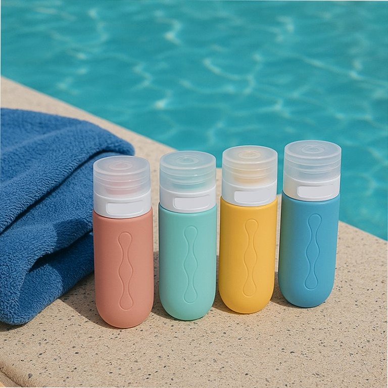 Set flaconi da viaggio in silicone