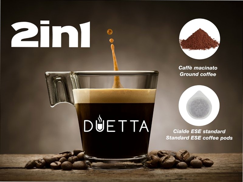 Macchina caffè espresso DUETTA 1.2lt 15bar