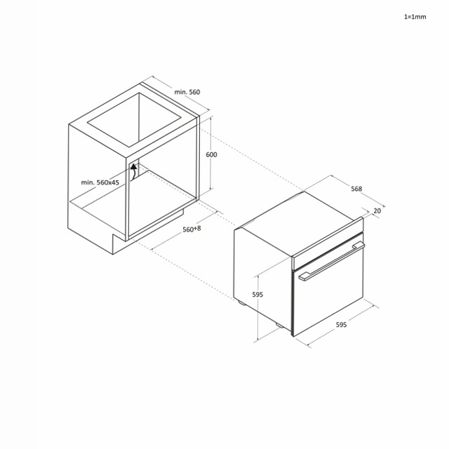 Forno ID Serie 2 - H6 ID25G5SYTX 78 A Acciaio