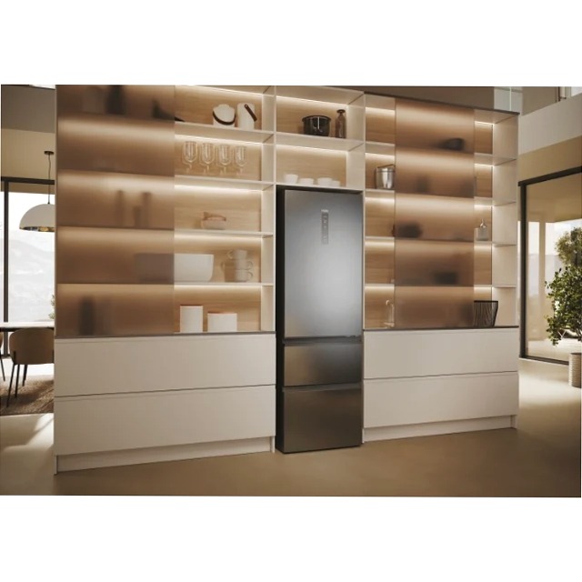 Frigorifero Combinato HTW5618DNMG Argento Libera