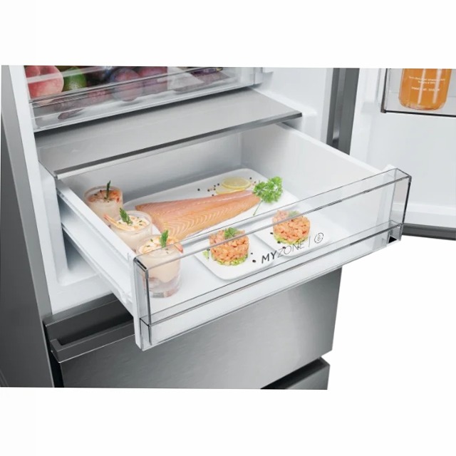 Frigorifero Combinato HTW5618DNMG Argento Libera