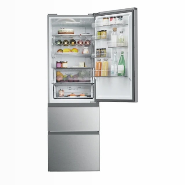 Frigorifero Combinato HTW5618DNMG Argento Libera