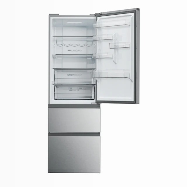Frigorifero Combinato HTW5618DNMG Argento Libera