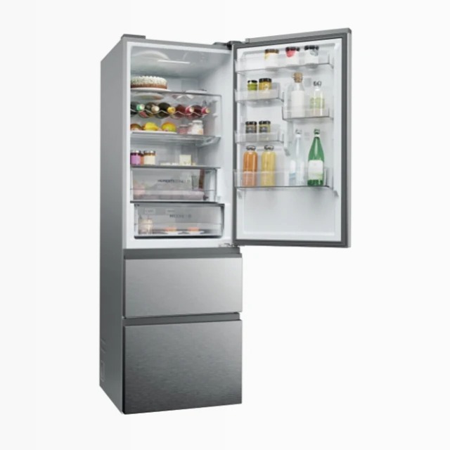 Frigorifero Combinato HTW5618DNMG Argento Libera