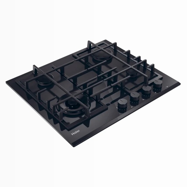 Piano Cottura Gas On Glass Serie 4 HAVG6BF4TBPB Nero