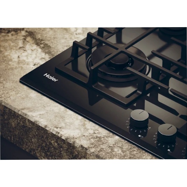 Piano Cottura Gas On Glass Serie 4 HAVG6BF4TBPB Nero