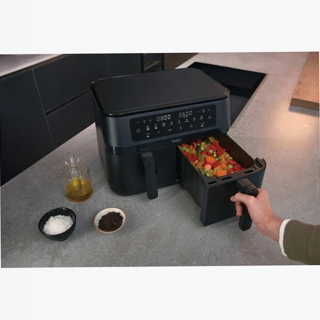 Friggitrice ad aria I-Master Series 3 Double Drawer HAF3AD 011 Nero