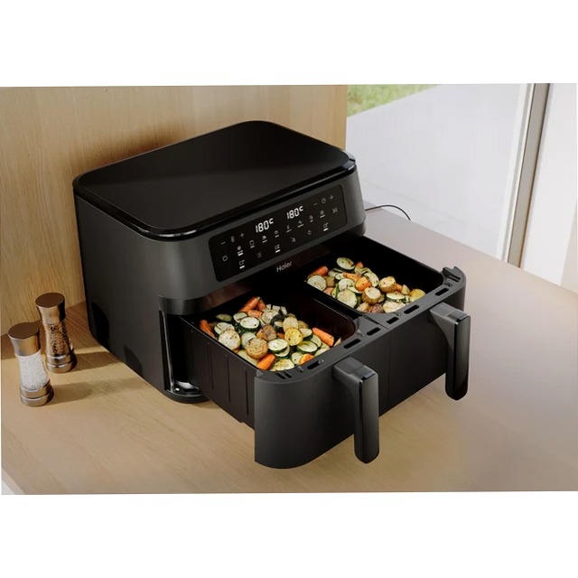 Friggitrice ad aria I-Master Series 3 Double Drawer HAF3AD 011 Nero