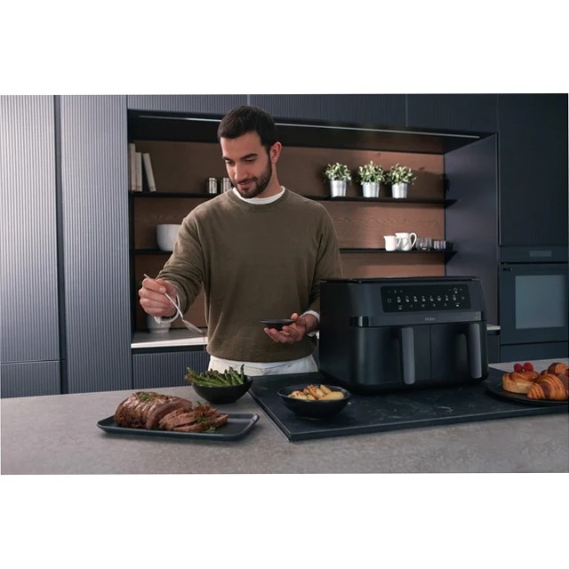 Friggitrice ad aria I-Master Series 3 Double Drawer HAF3AD 011 Nero