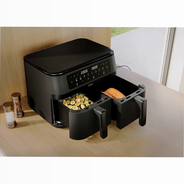 Friggitrice ad aria I-Master Series 3 Double Drawer HAF3AD 011 Nero