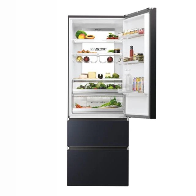 Frigorifero Combinato HTW7720ENMB - Serie 3D 70 Nero Libera