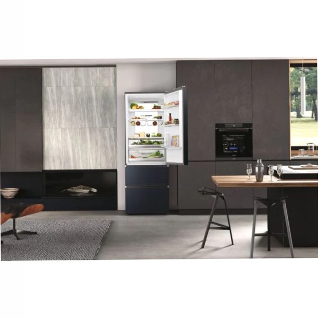 Frigorifero Combinato HTW7720ENMB - Serie 3D 70 Nero Libera