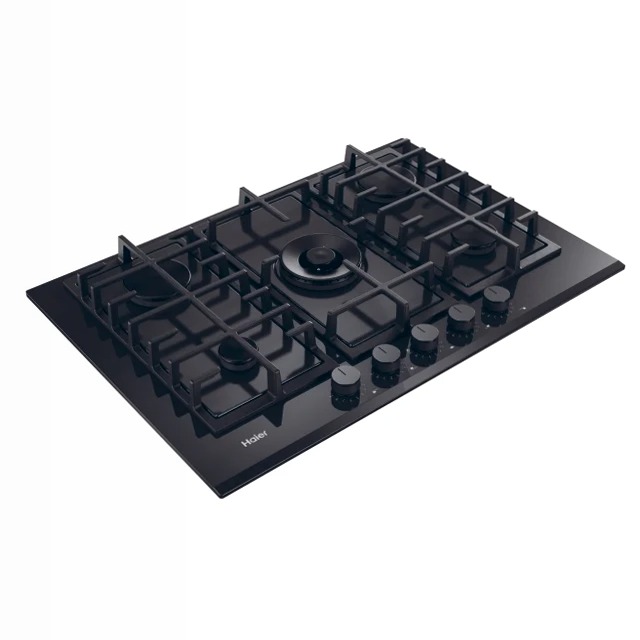 Piano Cottura Gas On Glass Serie 4 HAVG75TBBP Nero