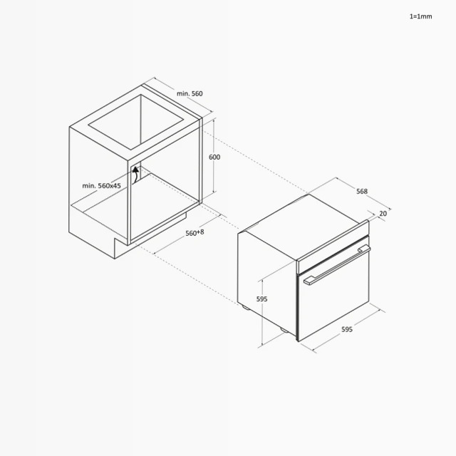 Forno ID Serie 4 H6 ID46B3HTB - 78 Litri A Nero