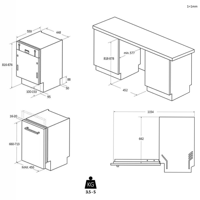 Lavastoviglie I-Pro Shine Serie 4 - XI1C3TB2FB C Incasso