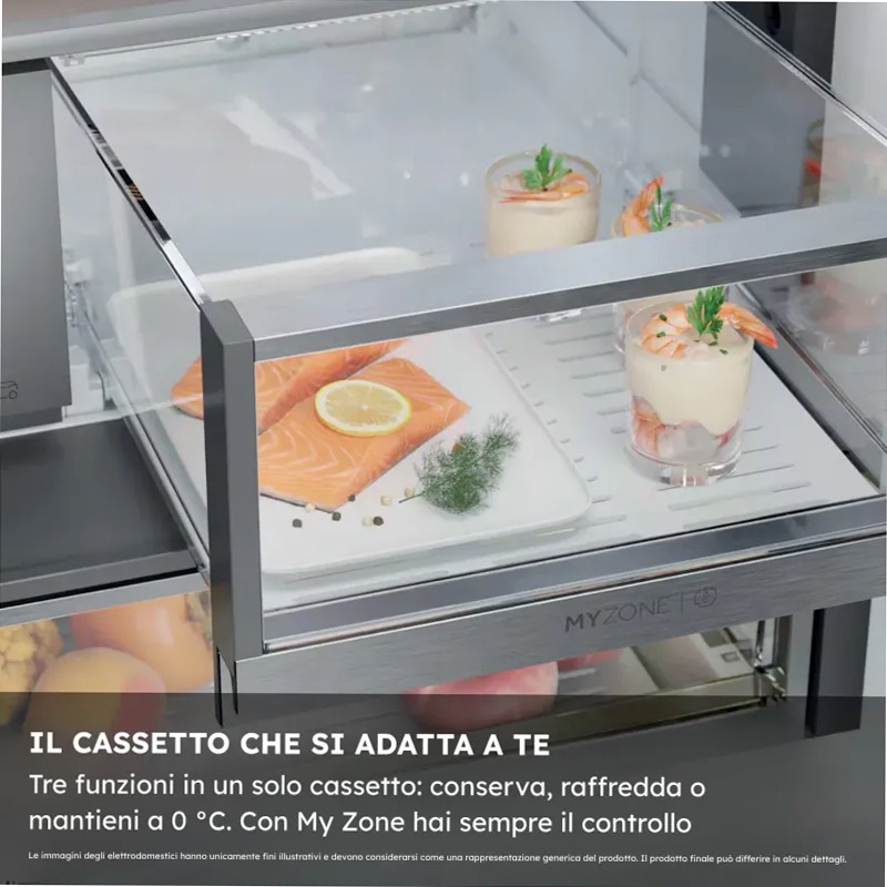 Frigorifero multiporta Cube 90 Serie 7 - HCR7918ENMP Inox Multidoor Libera