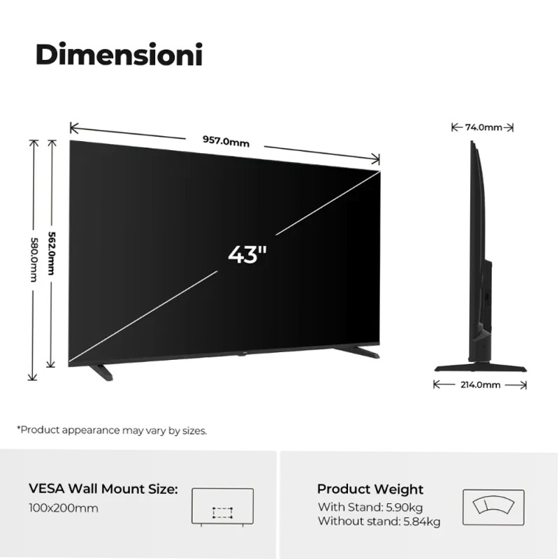 TV LED K85G - 43 Pollici