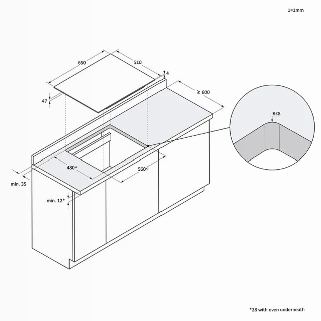 Piano Cottura ID Series 2 - HAIFB54CIRS Nero Induzione